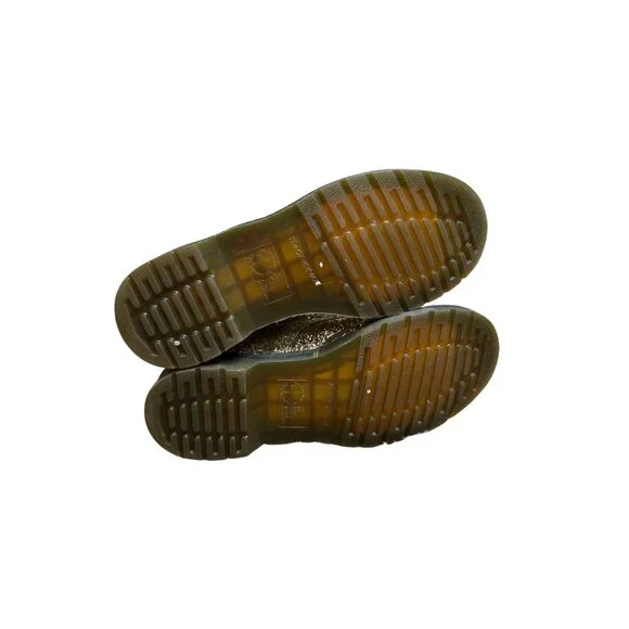 Dr Martens Gold Glitter 1460 Farrah Ankle Boots Women’s Size 7 Doc Marten Rare - Picture 15 of 15